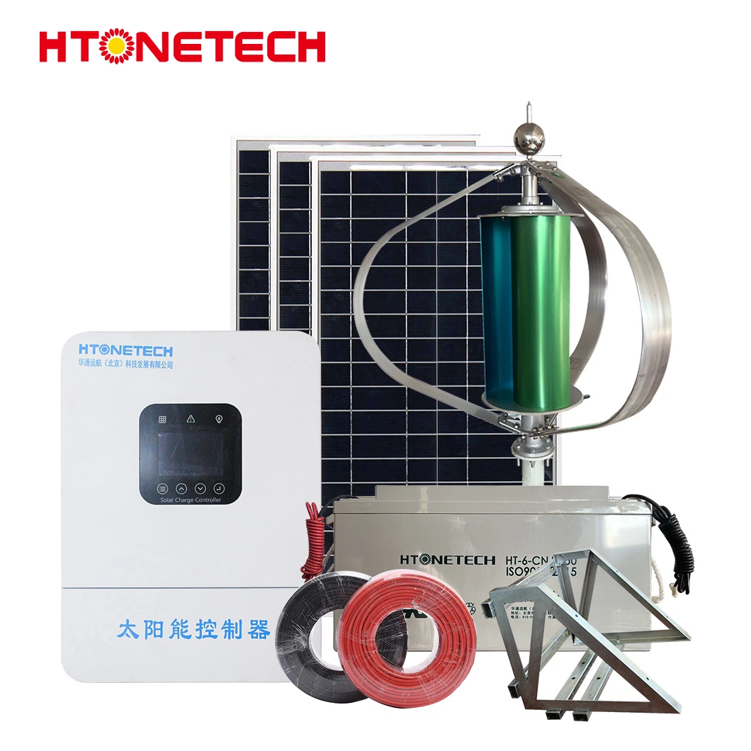 Htonetech Monocrystalline Solar Panel 4W 6V Factory Hybrid Power System China 10kw Vertical Axis Wind Power Generation Syste with Portable Mini Wind Turbine